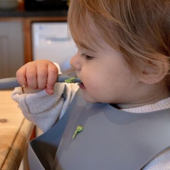 Bavoir de sevrage en silicone pour bébé - Par Tiny Dining 2