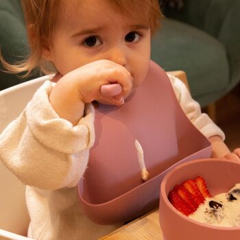 Bavoir de sevrage en silicone pour bébé - Par Tiny Dining 14