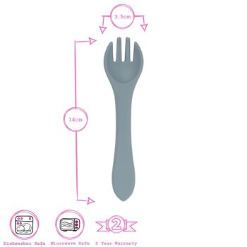 Fourchette de sevrage en silicone pour bébé - Par Tiny Dining 5