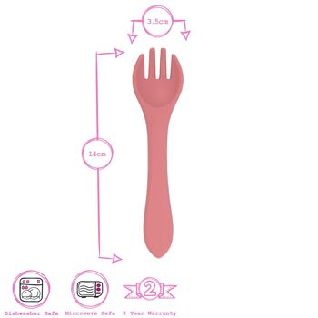 Fourchette de sevrage en silicone pour bébé - Par Tiny Dining 15