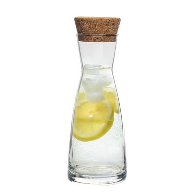 Bormioli Rocco Ypsilon Glas-Wasserkaraffe, Dekantierkanne mit Deckel – 1080 ml