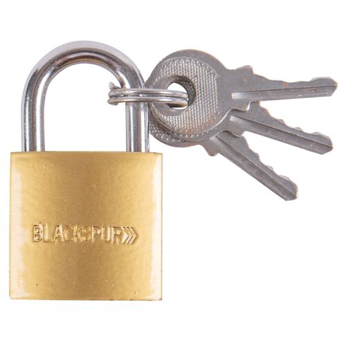 Brass 2.5cm Iron Hardened Shackle Padlock - By Blackspur