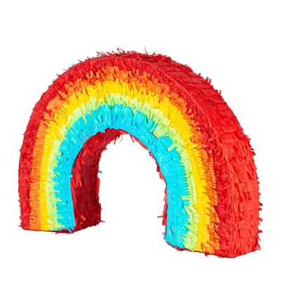 Piñata colorida del arco iris de la patata del fax