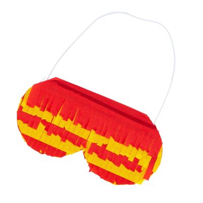 Fiesta de piñata de patata por fax con los ojos vendados