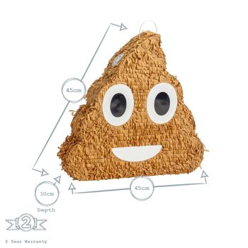 Fax Caca de pommes de terre Emoji Pinata 3