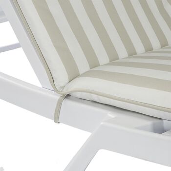 Coussins pour chaise longue Master de Harbour Housewares - Rayures beiges 5