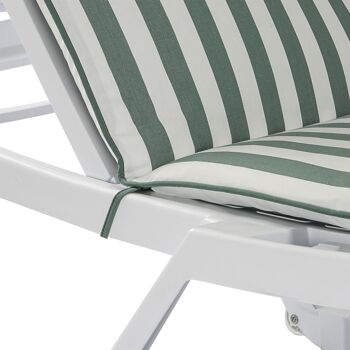 Coussins pour chaise longue Master de Harbor Housewares - Rayure verte 5