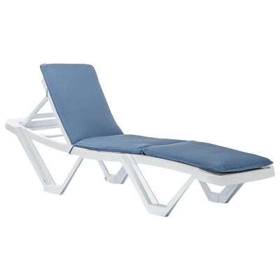 Harbour Housewares Master Sun Lounger Cushions - Navy