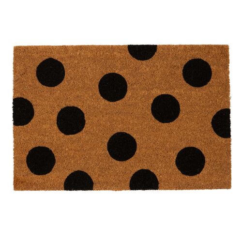 Nicola Spring Coir Door Mat - 60 x 40cm - Polka Dot