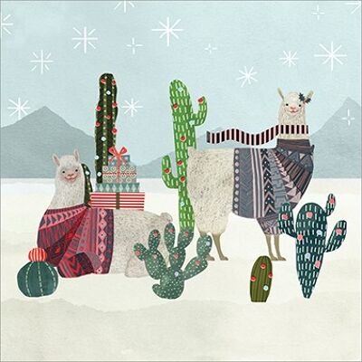 Holiday Llamas 33x33 cm