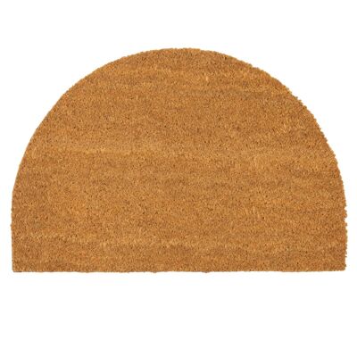 Nicola Spring Coir Half Moon Door Mat - 60 x 40cm - Plain