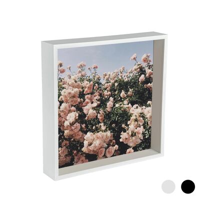 Cadre photo boîte profonde Nicola Spring - 12 x 12 - Blanc