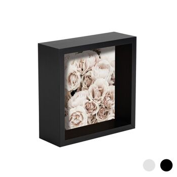 Cadre photo boîte profonde Nicola Spring - 4 x 4 - Noir 1