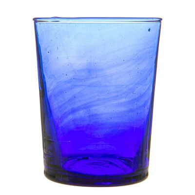 Nicola Spring Meknès Verre Gobelet Recyclé - 215 ml - Bleu