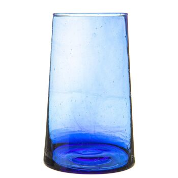 Nicola Spring Merzouga Verre Highball Recyclé - 320 ml - Bleu 1