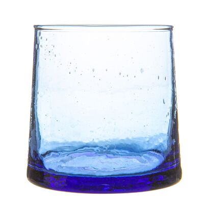 Nicola Spring Merzouga Verre Gobelet Recyclé - 200 ml - Bleu