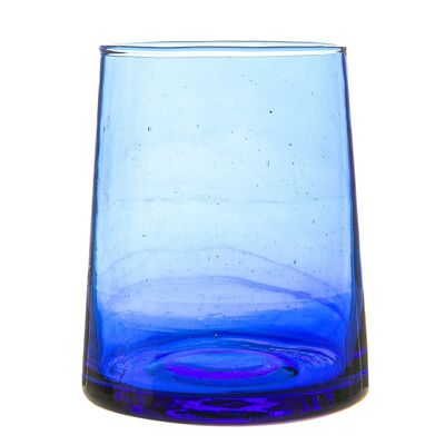 Nicola Spring Merzouga recyceltes Trinkglas – 260 ml – Blau