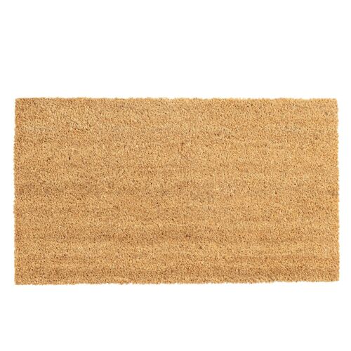 Nicola Spring Non-Slip Coir Door Mat - 70 x 40cm - Plain