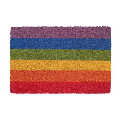 Nicola Spring Rutschfeste Fußmatte – 60 x 40 cm – Regenbogen 1