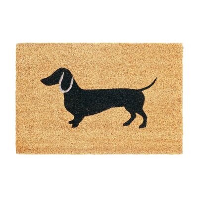 Nicola Spring Non-Slip Door Mat - 60 x 40cm - Sausage Dog