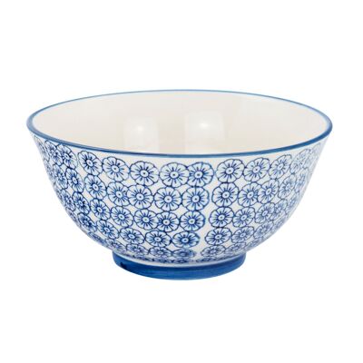 Nicola Spring Patterned Cereal Bowl - 152mm - Blue Flower
