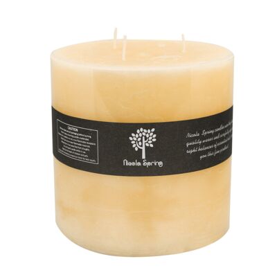 Nicola Spring Vanilla Scented 3 Wick Pillar Candle