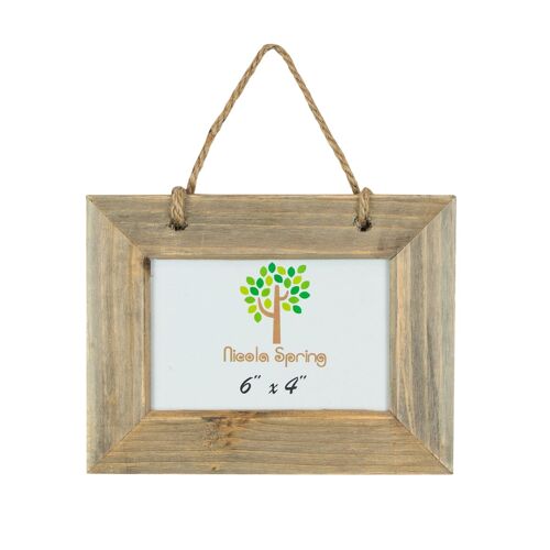 Nicola Spring Wooden Hanging Picture Frame - 6x4