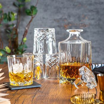 Ensemble de carafe et verres à whisky Orchestra 5 pièces RCR Crystal 2