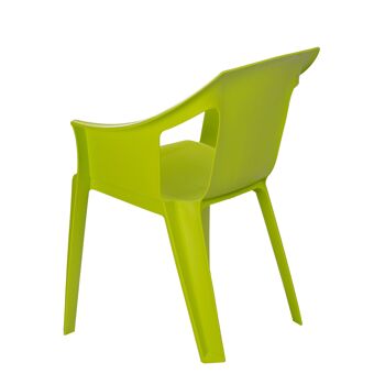Chaise de jardin design extérieur/intérieur Resol "Cool" en plastique - Vert 8