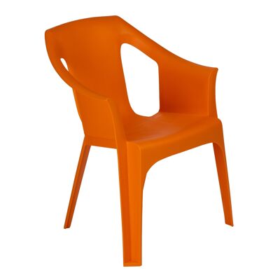 Chaise de jardin design extérieur/intérieur Resol "Cool" en plastique - Orange