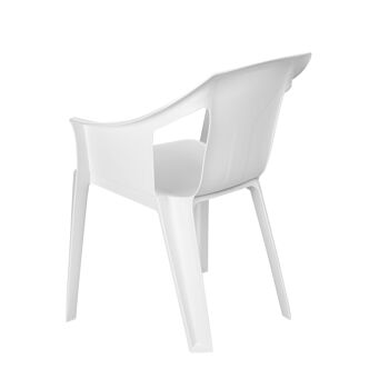 Chaise de jardin design extérieur/intérieur Resol "Cool" en plastique - Blanc 8