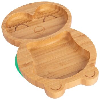 Assiette pingouin à ventouse en bambou pour enfants Tiny Dining 5