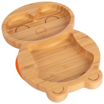 Assiette pingouin à ventouse en bambou pour enfants Tiny Dining 9