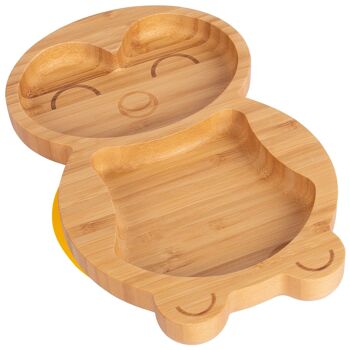 Assiette pingouin à ventouse en bambou pour enfants Tiny Dining 17