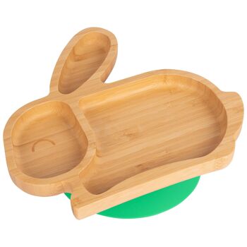 Assiette lapin à ventouse en bambou pour enfants Tiny Dining 5