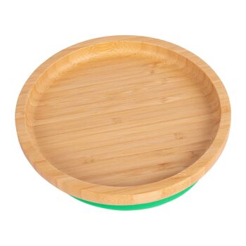 Assiette ronde à ventouse en bambou pour enfants Tiny Dining 5