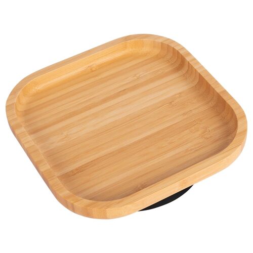 Tiny Dining Children's Bamboo Suction Square Plate