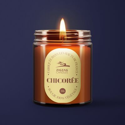 CHICORY VEGETABLE CANDLE IN APHOTICARY JAR