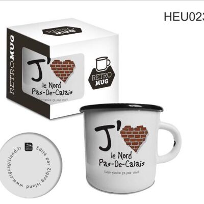 Taza esmaltada I love Nord-Pas-de Calais