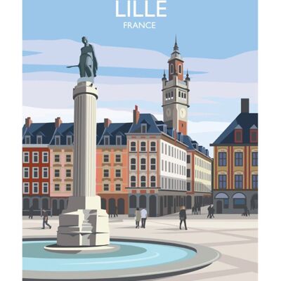 Poster Place du Général de Gaulle Lille