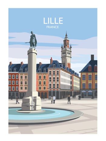 Affiche Place du Général de Gaulle Lille