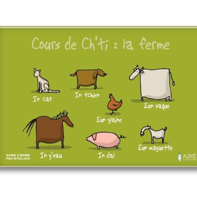 MAGNET COURS DE CH'TI À LA FERME