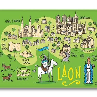 MAGNET LARGE FORMAT LAON MAP