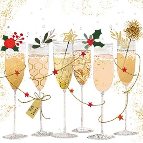Champagne Glasses 33x33 cm