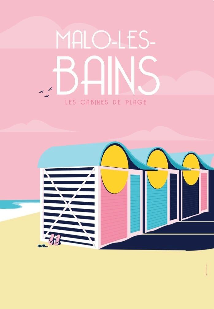 POSTKARTE MALO LES BAINS