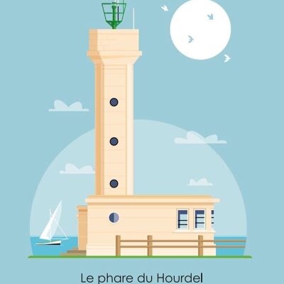 CARTE POSTALE LE PHARE DU HOURDEL