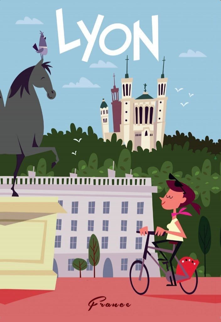 POSTKARTENORT BELLECOUR LYON