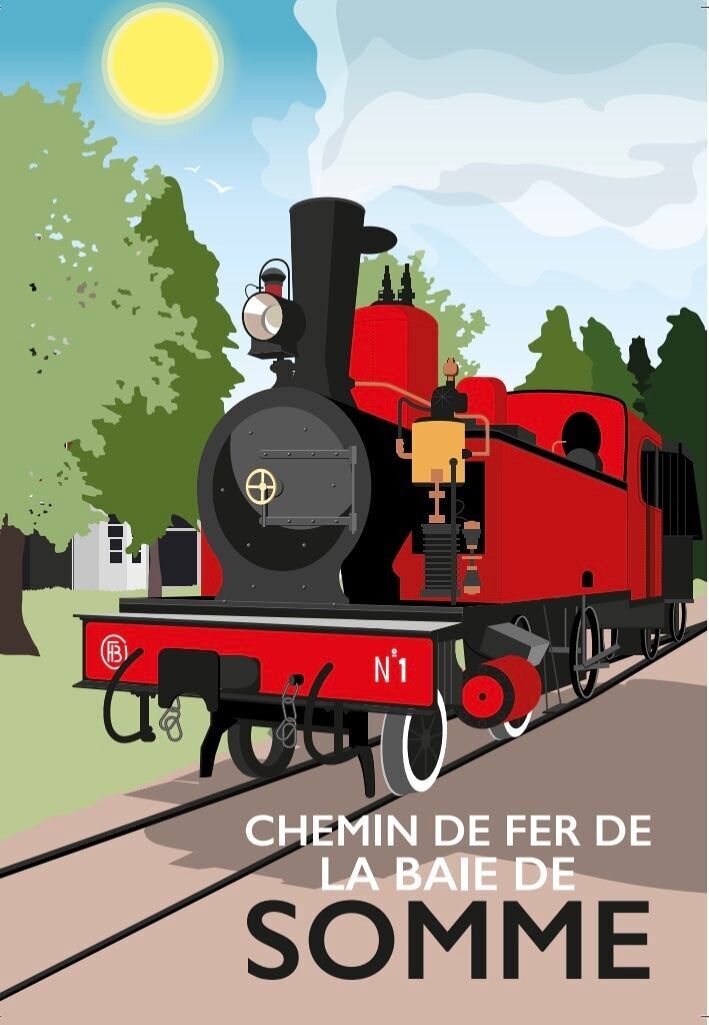 BAY OF SOMME EISENBAHN-POSTKARTE