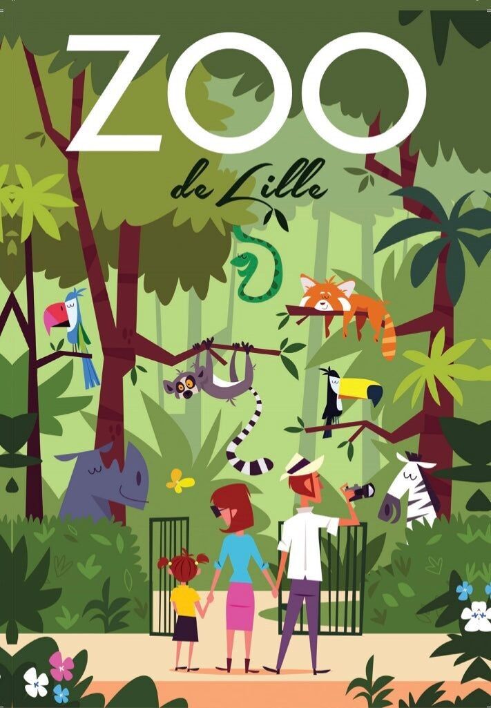 LILLE ZOO POSTCARD