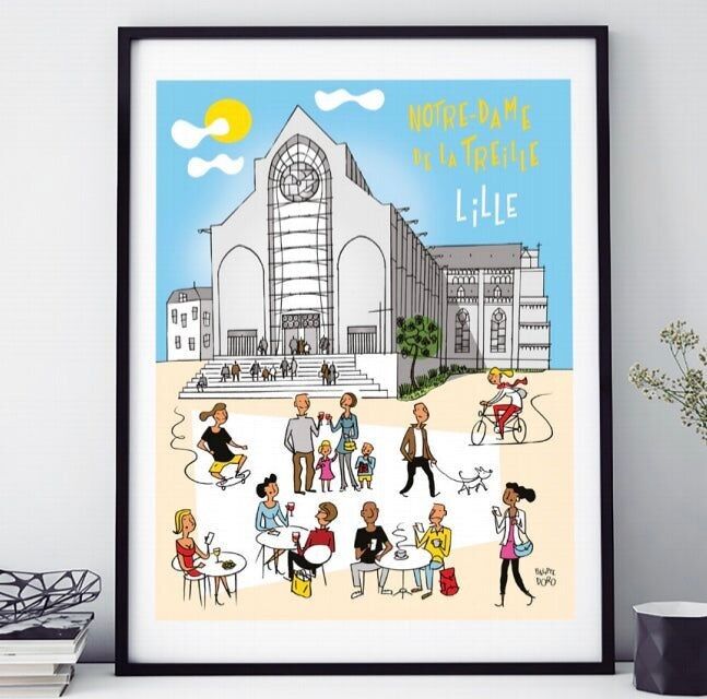 POSTER 18 CM BY 24 CM NOTRE DAME DE LA TREILLE